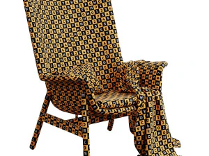 IKEA VEDBO Armchair with high backrest 3D Model