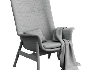 IKEA VEDBO Armchair with high backrest 3D Model