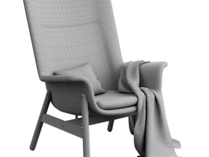 IKEA VEDBO Armchair with high backrest 3D Model