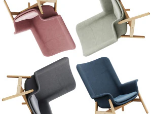 IKEA VEDBO Armchair with high backrest 3D Model