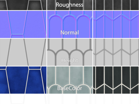 Tile 4K Materials A7 CG Textures