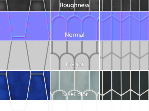 Carrelage 4K Mat&eacute;riaux A7 CG Textures