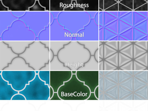 Tile 4K Materials A9 CG Текстури