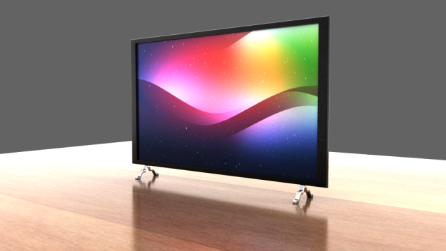 tv low poly model Modelo 3D .c4d .max .obj .3ds .fbx .stl .blend 