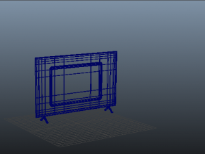 tv low poly model Modelo 3D