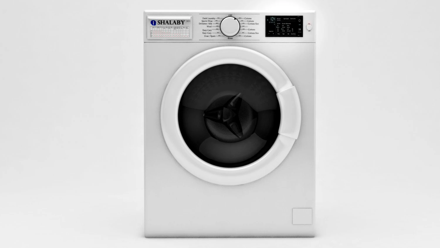 washing machine 3D Model .c4d .max .obj .3ds .fbx .stl .blend 
