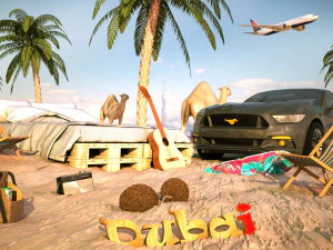 dubai desert 3D Model