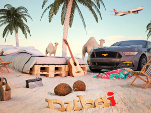 dubai desert 3D मॉडल