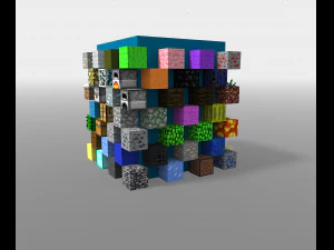 minecraft block pack 3D Model