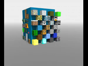 minecraft block pack 3D Model