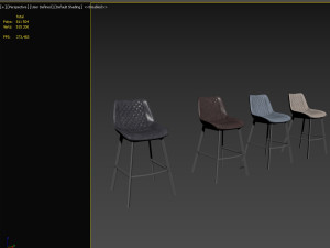 bar stools trix 3D Model
