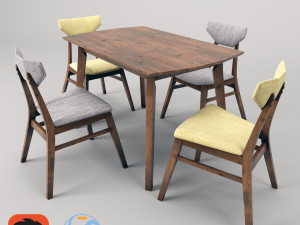 dining set magni Model 3D