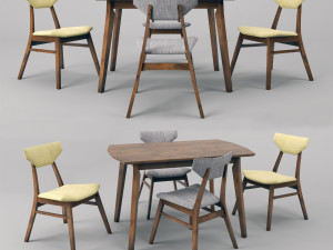 dining set magni 3D Model