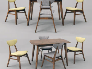 dining set magni 3D Model