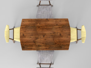dining set magni 3D Model