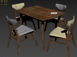 dining set magni 3D Model