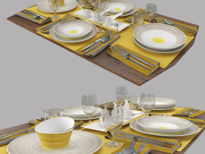 table setting villeroy boch 3D मॉडल