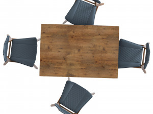 dining set rollo 3D 模型