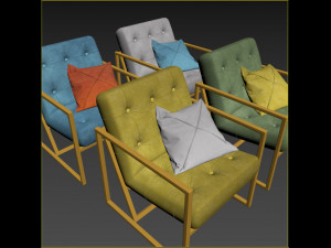 chair terni Modèle 3D