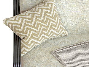 vince lounge chair frost chenille Modelo 3D