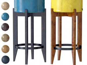 барный стул Леонардо 3D Модель