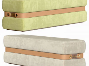 set ottomans mezzo collection 3D Model