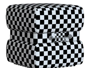 set ottomans mezzo collection 3D Model