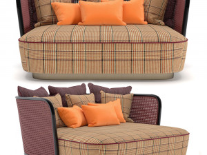 chaise longue caral 3D 模型