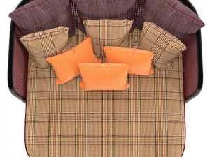 chaise longue caral 3D मॉडल