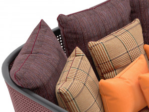 chaise longue caral 3D मॉडल