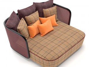 chaise longue caral 3D मॉडल