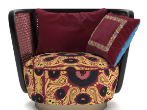 armchair caral 3D मॉडल