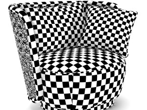armchair caral 3D मॉडल