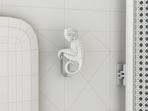 folding screen etro timgad 3D Model