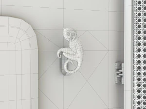 folding screen etro timgad 3D Model