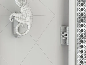 folding screen etro timgad 3D Model