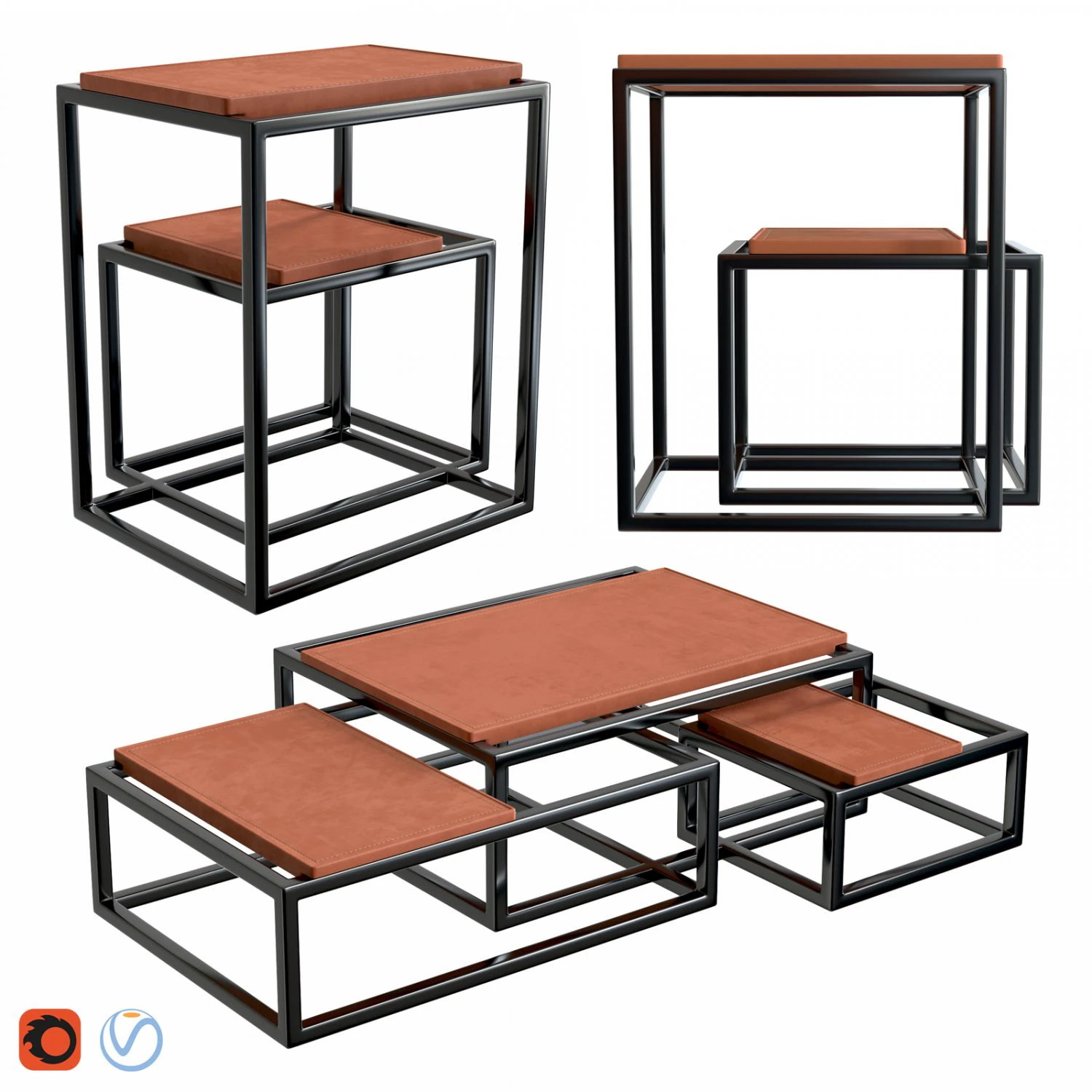 tables matrix 3D Model .c4d .max .obj .3ds .fbx .stl .blend 
