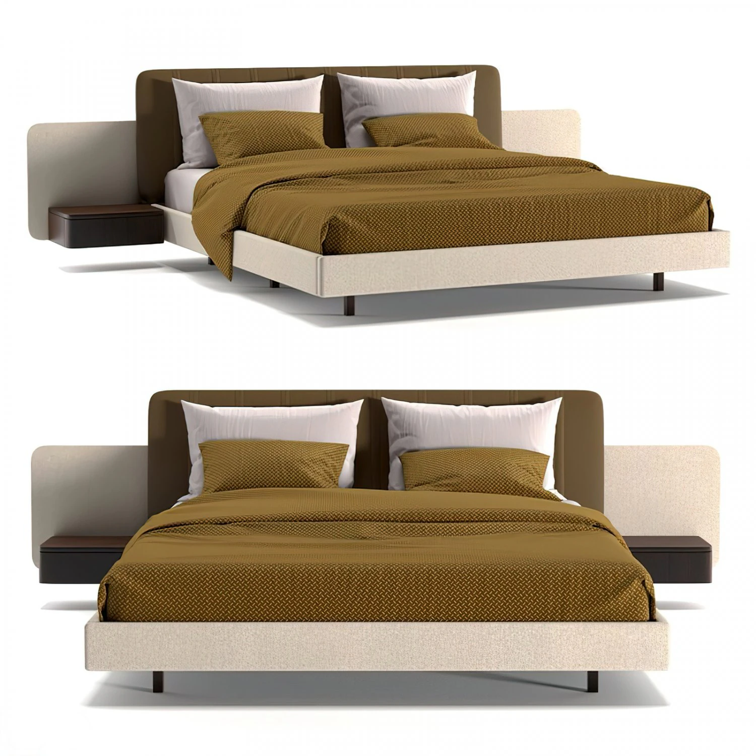 अमांडा बिस्तर 3D मॉडल .c4d .max .obj .3ds .fbx .stl .blend 