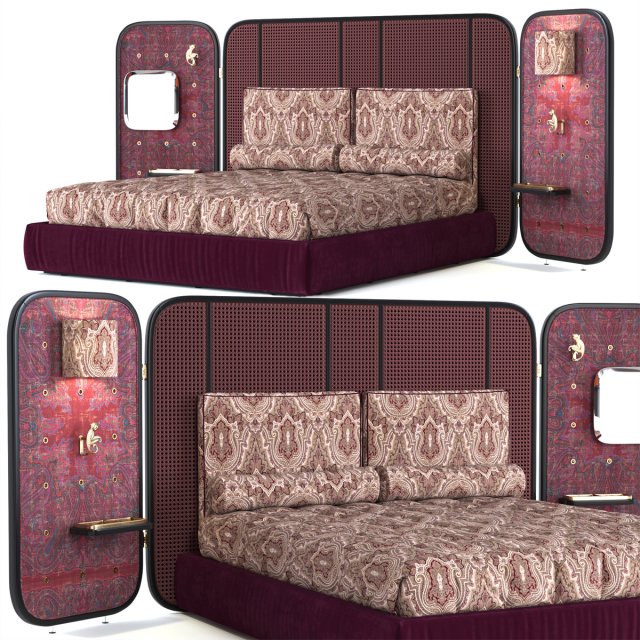 bed timgad 3Dモデル .c4d .max .obj .3ds .fbx .stl .blend