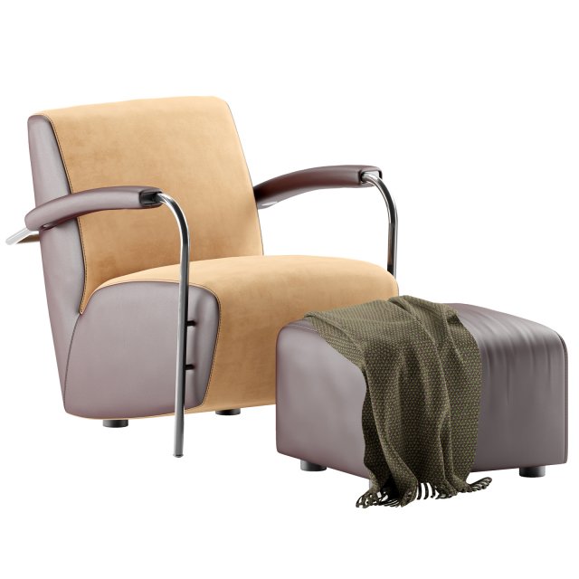 armchair by leolux lx 965 3D Model .c4d .max .obj .3ds .fbx .stl .blend 