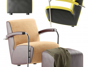 armchair by leolux lx 965 3D Model