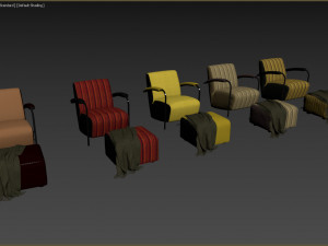 armchair by leolux lx 965 3D Model
