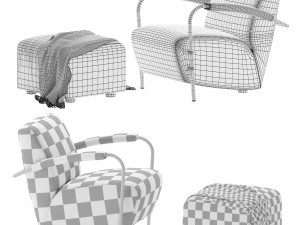 armchair by leolux lx 965 3D Model