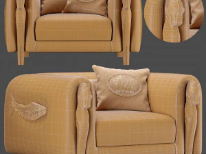 corinto armchair 3D Model