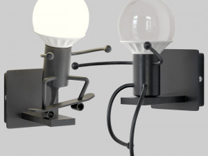 creative little man lamp 3D Модель