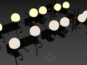 creative little man lamp 3D Model