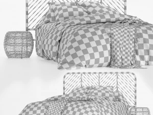 Bed linen LaRedoute 3D Model