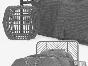 Bed linen LaRedoute 3D Model