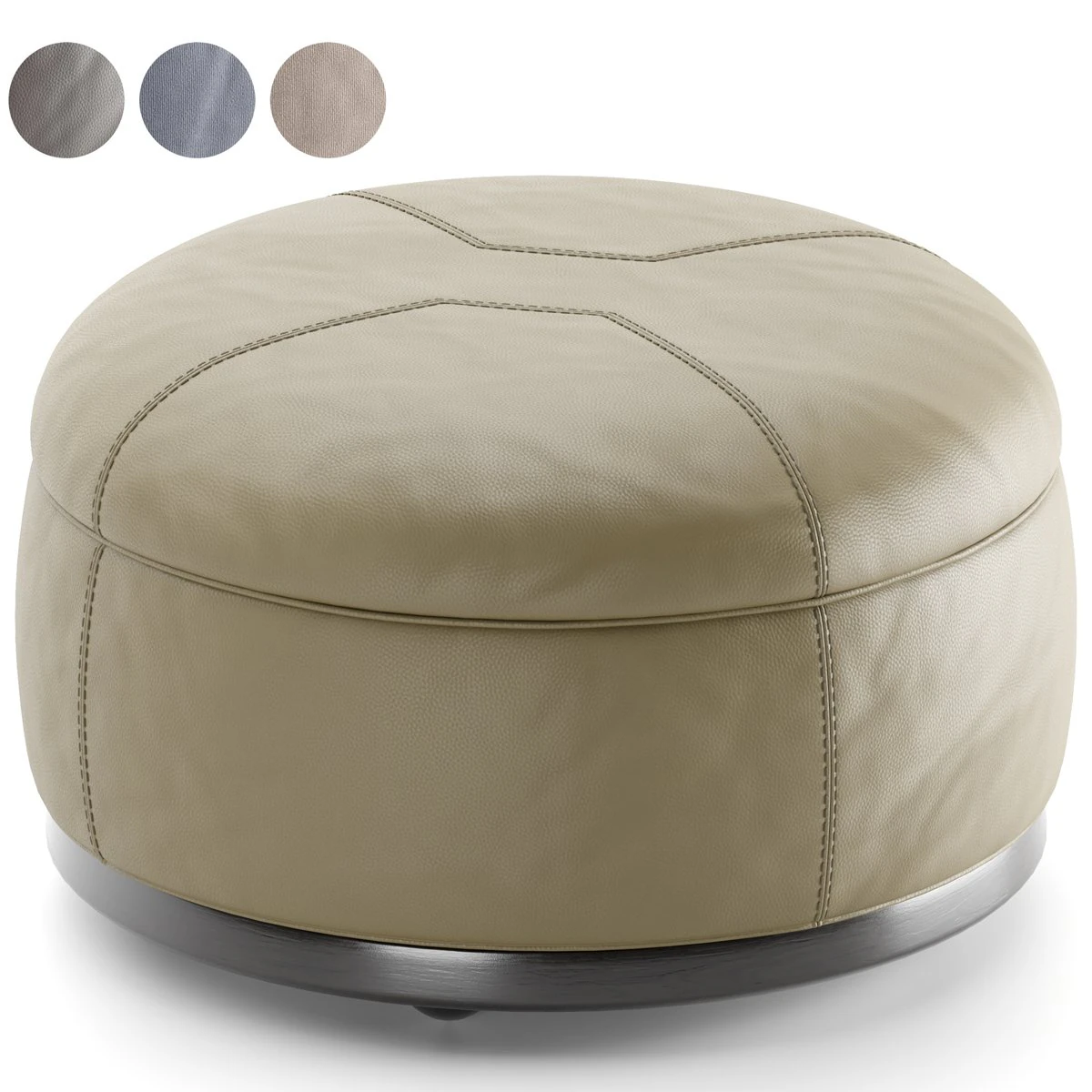 Pouf Tuffet 3D Model .c4d .max .obj .3ds .fbx .stl .blend