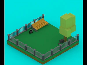 voxel platforms 3D Model